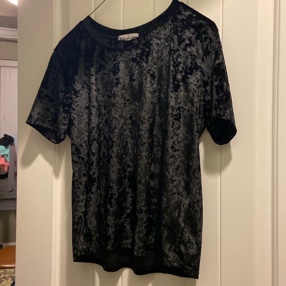 Madison and Berkeley velour top
